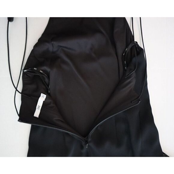 SHO x Tadashi Shoji Women's Sz 00 Black Asymmetrical Sequin Cocktail Dress - Picture 7 of 14